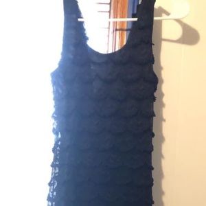 Black flapper style dress
